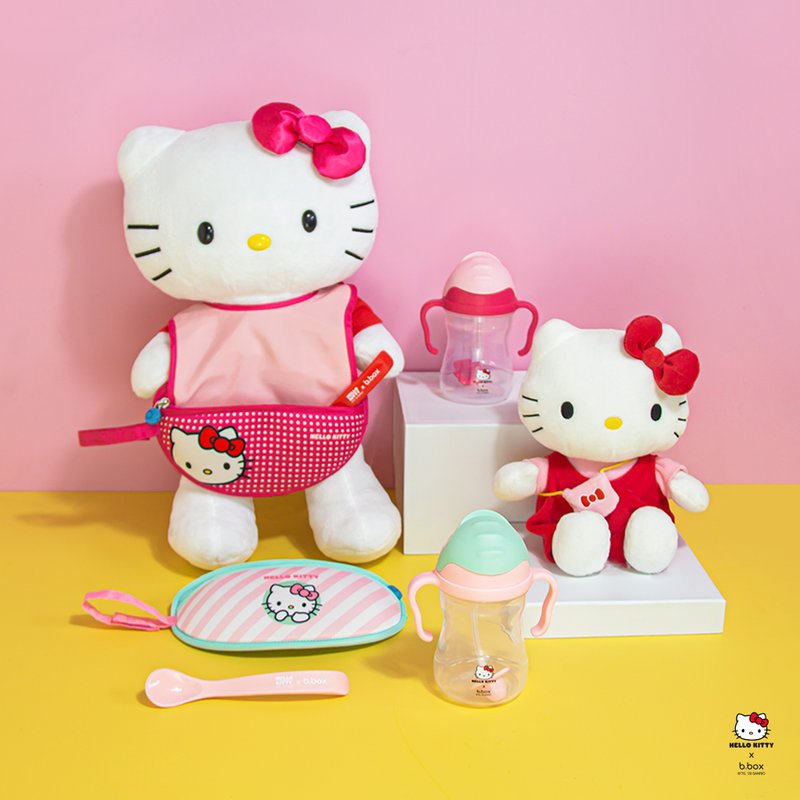 b.box Kitty旅行围兜袋(桃红) - 围嘴/口水巾 - 其他材质 