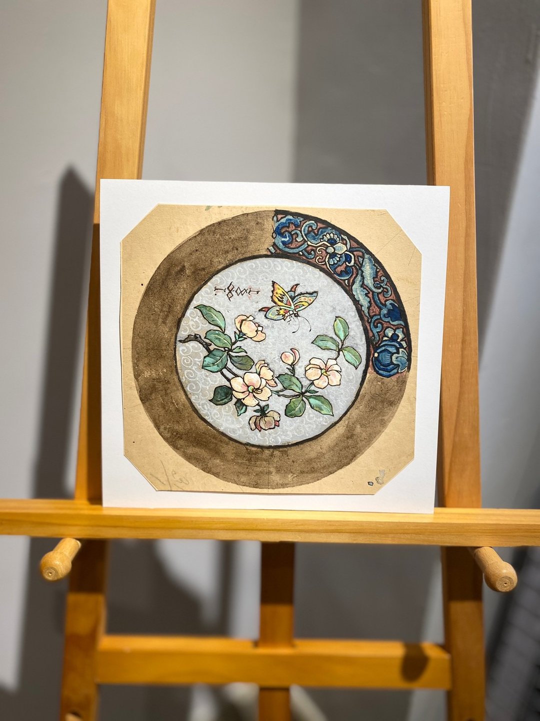 19th century德国瓷器设计手稿 - Vintage Draft - 古董 - 海报/装饰画/版画 - 纸 咖啡色