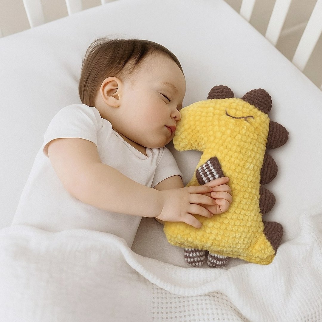 Plush dragon toy, sleep toy, yellow dragon toy, stuffed dragon toy - 玩具/玩偶 - 其他材质 黄色