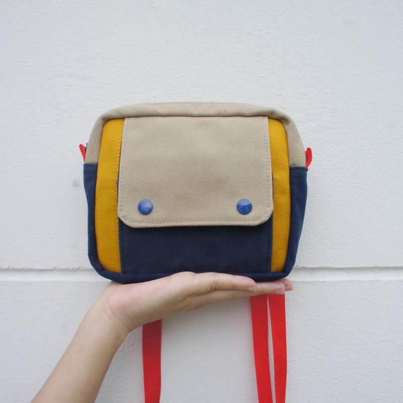 Robot bag / 灰 蓝 黄芥末 - 侧背包/斜挎包 - 其他材质 多色