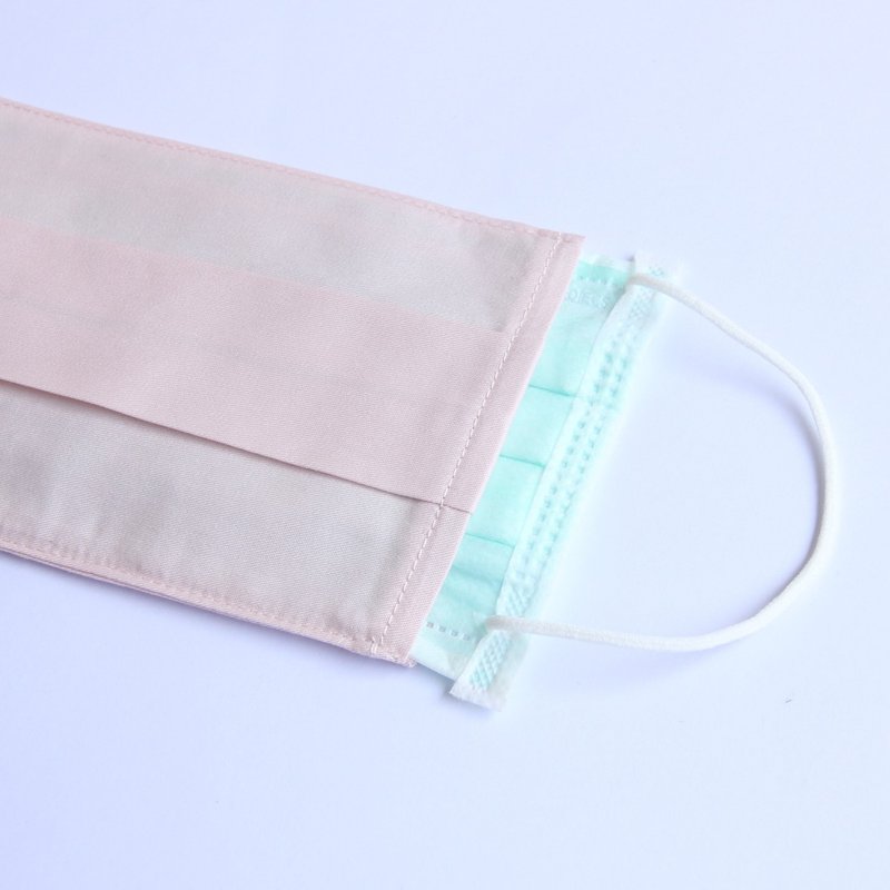 【买一送一】纯棉印花透气口罩套成人版 现货 台湾制造 - 口罩 - 棉．麻 黑色