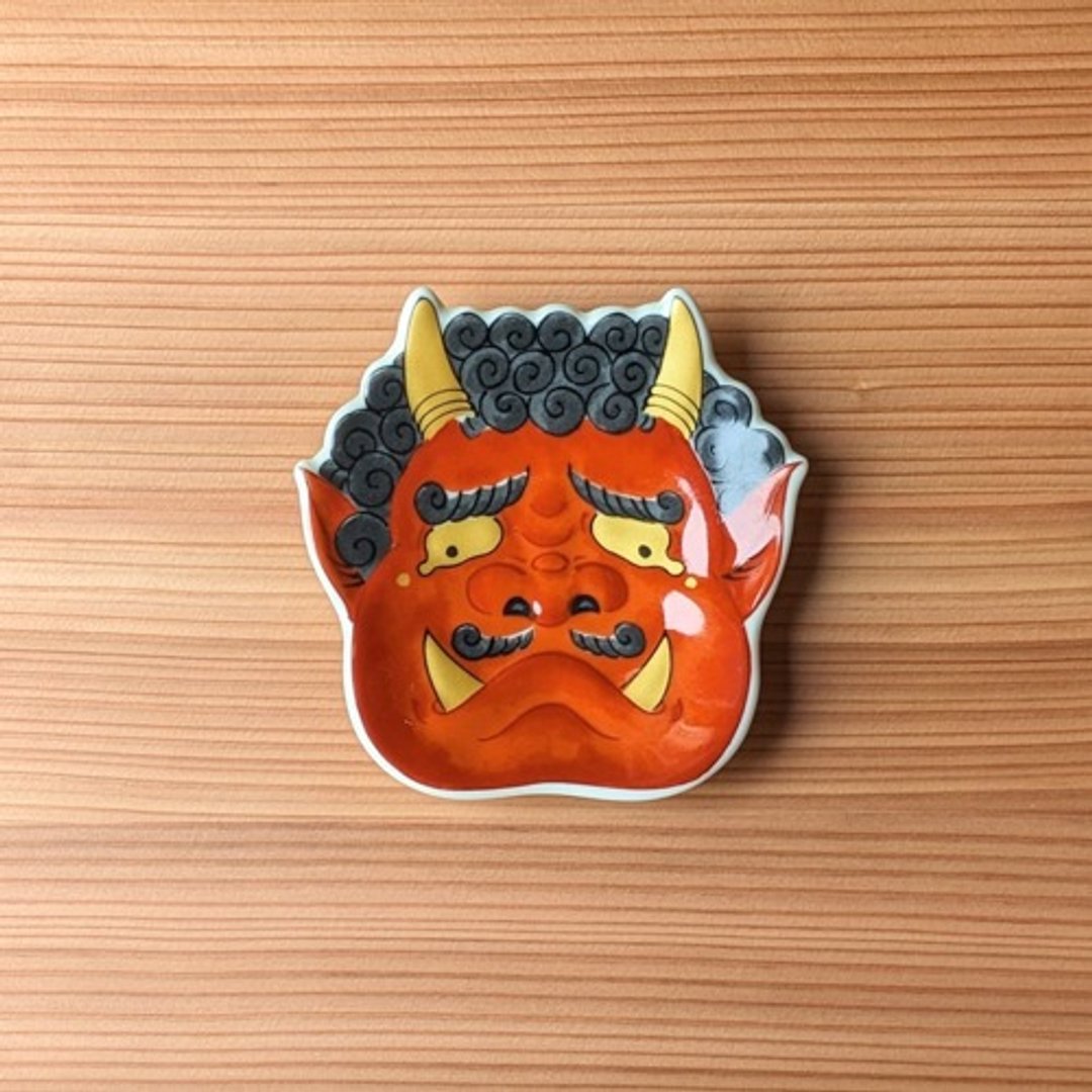 锦哭鬼小面盘 - 浅碟/小碟子 - 陶 