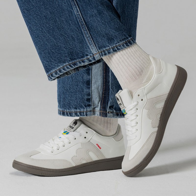 moz瑞典 驼鹿 经典再现 复古 德训鞋 (芝麻牛奶) - 其他 - 橡胶 灰色