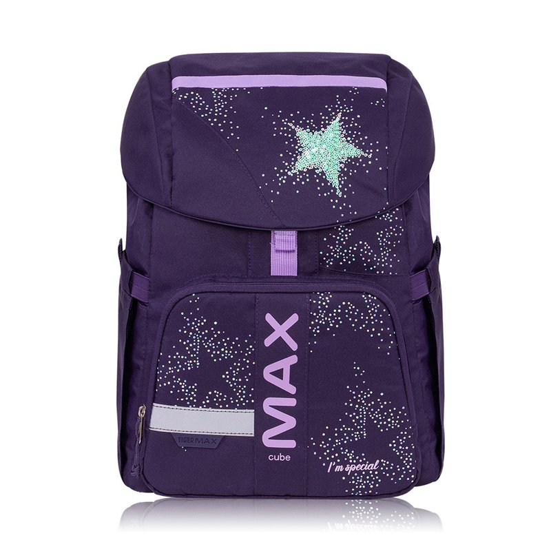 Tiger Family  MAX酷玩系列超轻量护脊书包Pro 2-闪闪星河 - 后背包/双肩包 - 防水材质 紫色