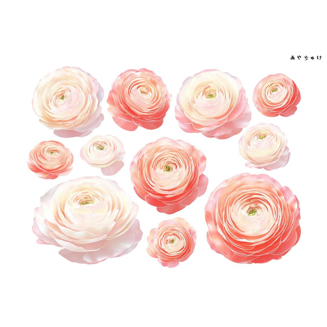 【10月新品4】20-22-0178 裁切纸・拼贴素材 陆莲花 - 贴纸 - 纸 