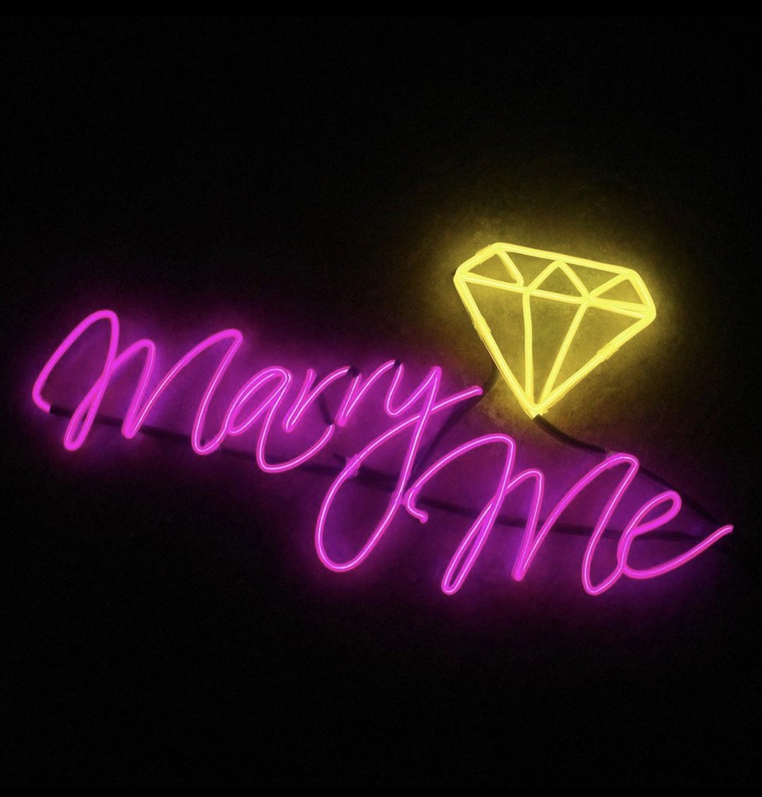 neonlite 定制霓虹文字图案灯 /MarryMe+钻石/ - 灯具/灯饰 - 塑料 粉红色