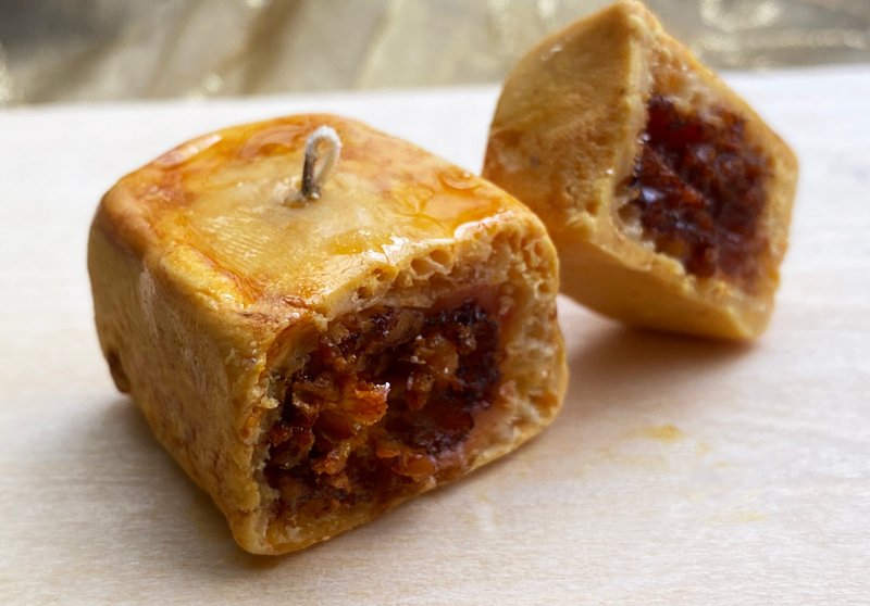 仿真凤梨酥蜡烛 - 蜡烛/烛台 - 蜡 