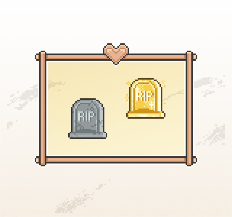 Twitch表情符号贴图/忠诚点数奖励/可爱像素风/墓碑 - 电脑手机桌布/贴图/App 图示 - 其他材质 