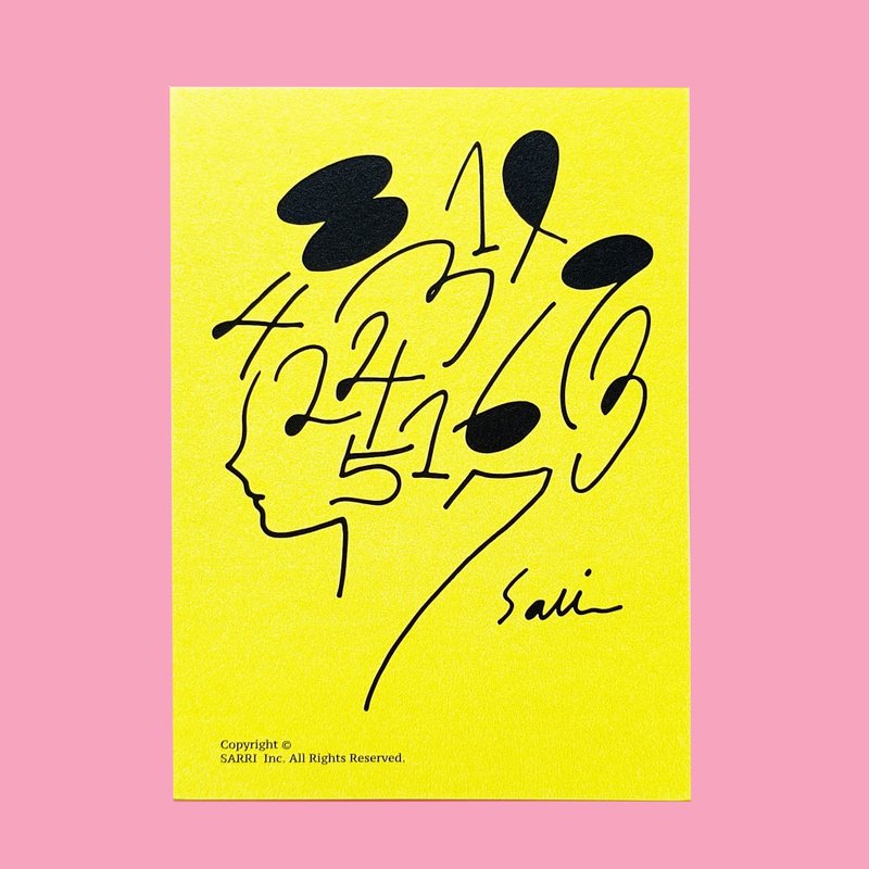 明信片 小海报 防水贴纸 机车贴纸 行李箱贴纸  数学 卡片 - 卡片/明信片 - 纸 粉红色