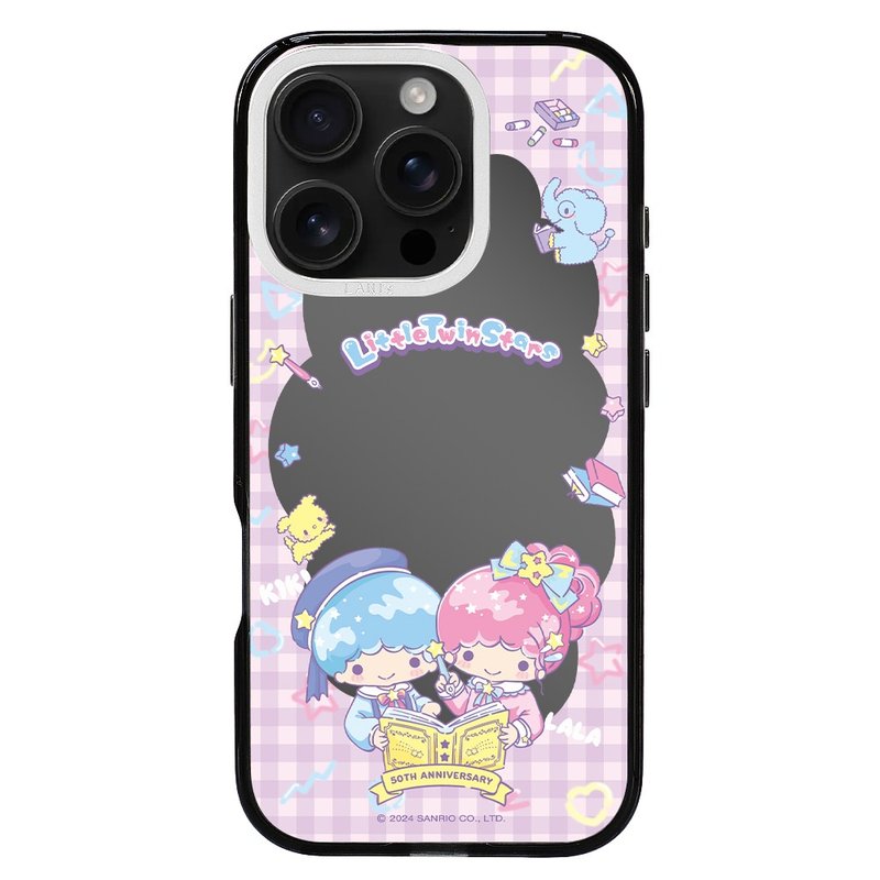 双星仙子50周年－KIKI&LALA童话漫游 iPhone 镜面磁吸壳 透黑框 - 手机壳/手机套 - 环保材料 黑色