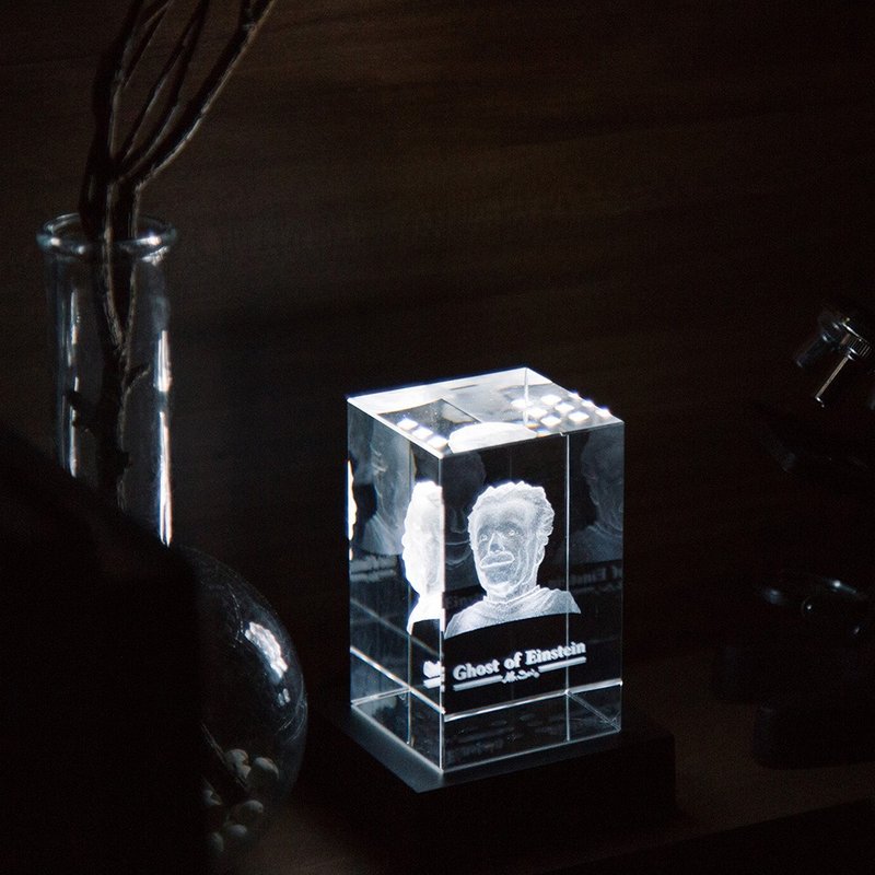 爱因斯坦鬼魂纸镇 - 摆饰 - 玻璃 透明