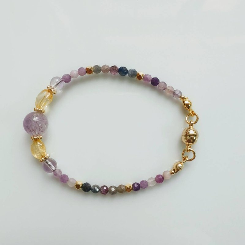 C.Lady晶女子// 心灵花园水晶手链－平衡并启动人体七大脉轮 - 手链/手环 - 水晶 紫色