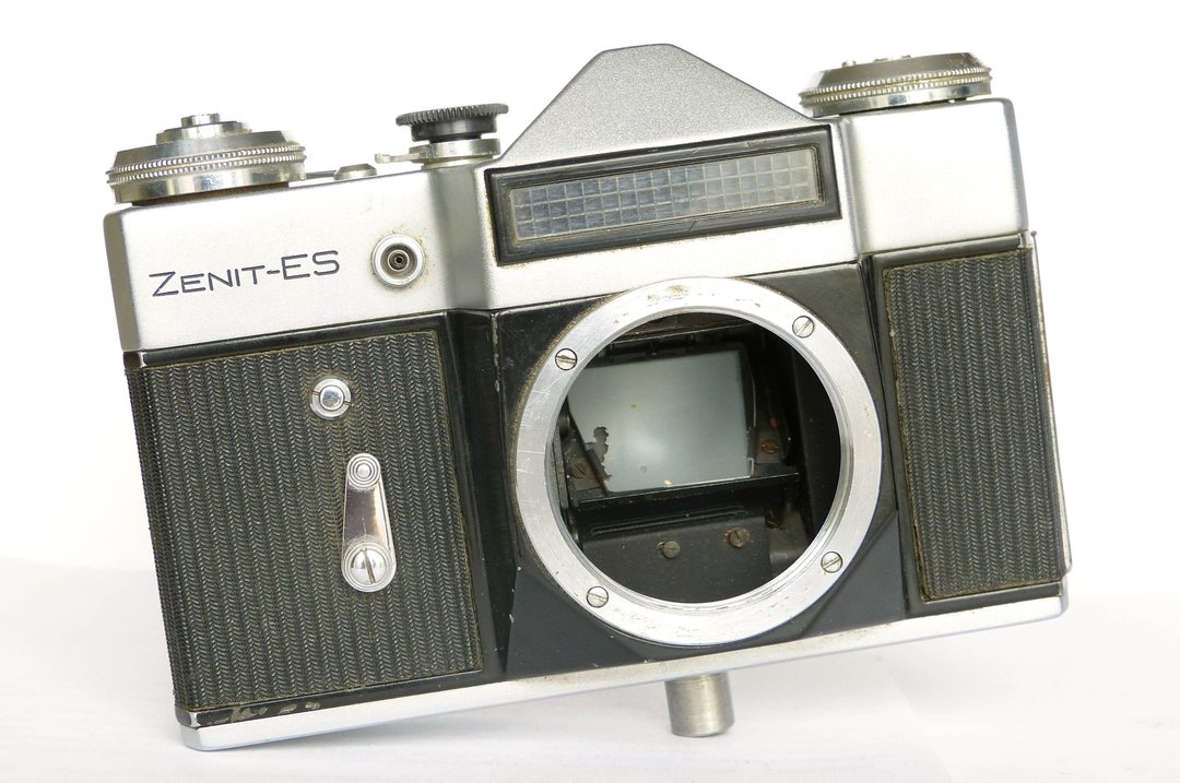 Zenit ES Fotosniper FS-3 机身苏联单反 35 毫米胶片相机 KMZ M42 卡口 - 相机 - 其他金属 银色