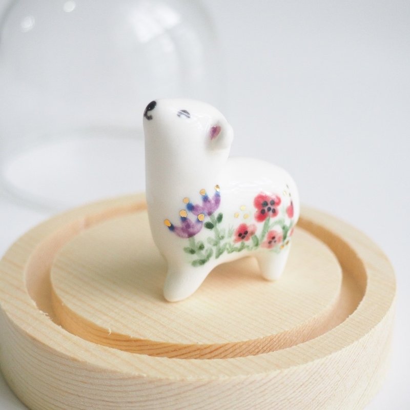 花花小绵羊陶瓷摆饰 - 摆饰 - 瓷 白色