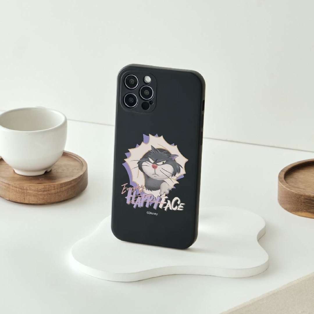 Disney Cats And Dogs-鲁斯佛款每天耍坏纯色硅胶iPhone手机壳 - 手机壳/手机套 - 硅胶 黑色