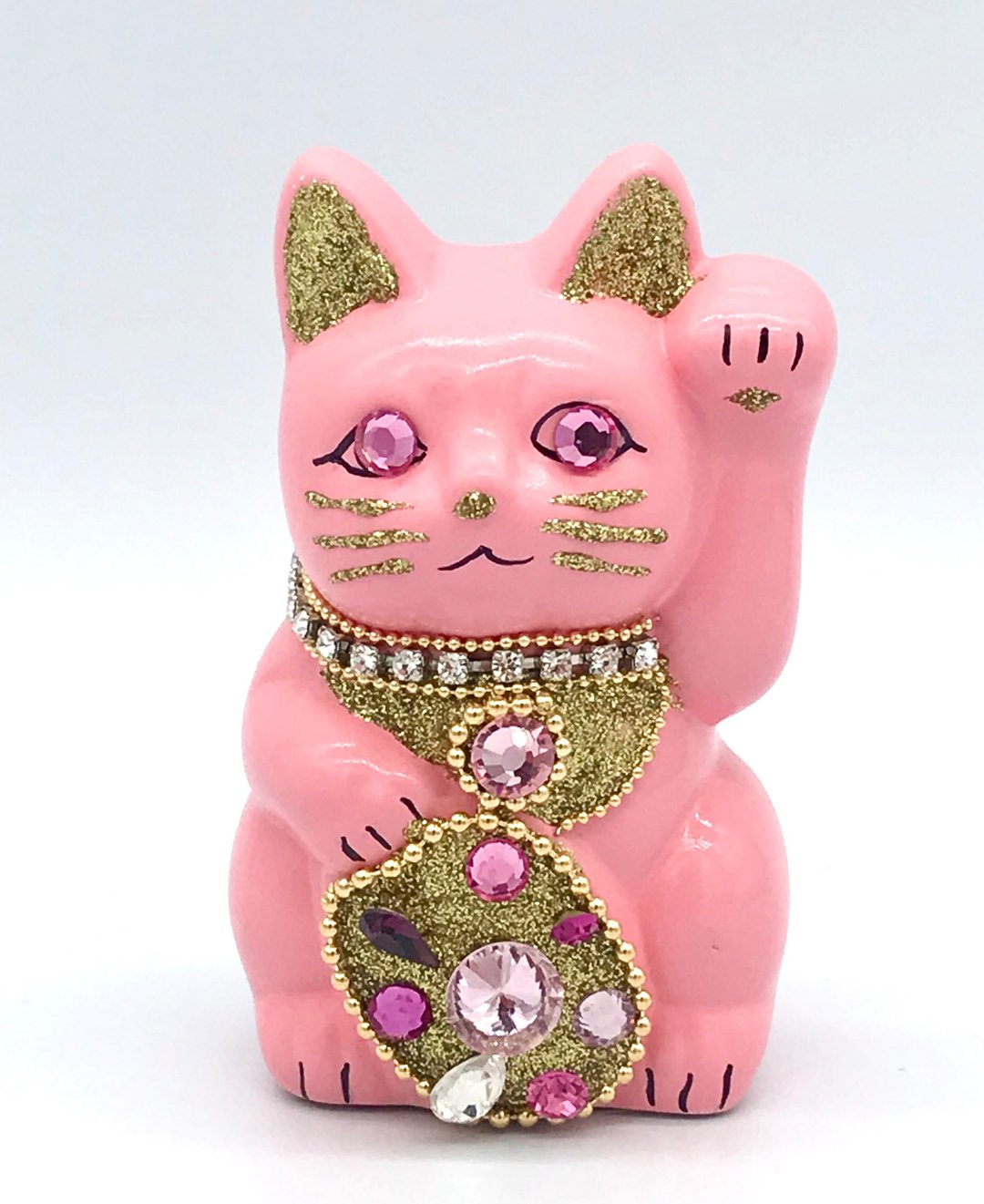 lucky cat Jewelry Cat - 摆饰 - 陶 白色
