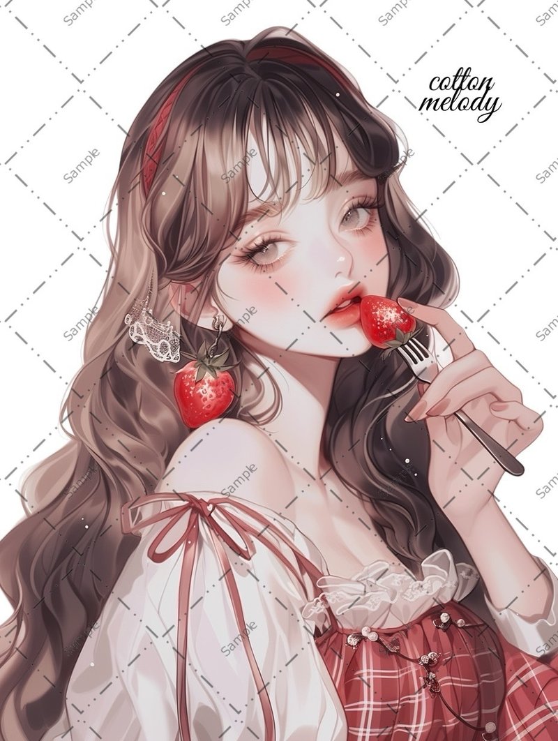 original sticker no.761 人物贴纸 原创贴纸 人物贴纸 女孩贴纸 原创人物贴纸 - 贴纸 - 纸 