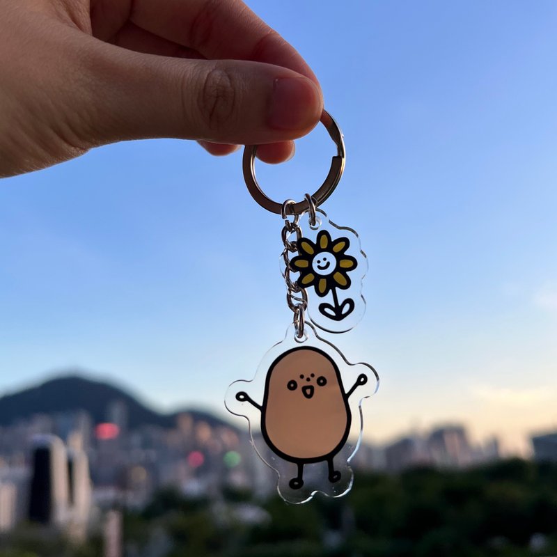 小薯锁匙扣 - Sunny Side Up! - 钥匙链/钥匙包 - 塑料 黄色