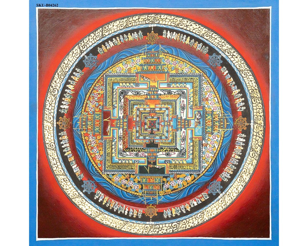 神聖なる時の輪の絵画　‐　内的変容のカーラチャクラ・マンダラ - 墙贴/壁贴 - 其他材质 多色