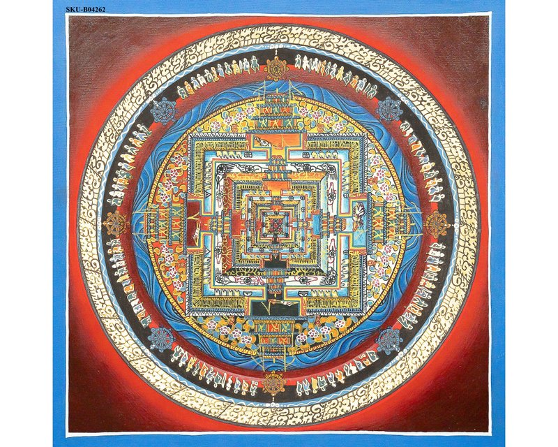 神聖なる時の輪の絵画　‐　内的変容のカーラチャクラ・マンダラ - 墙贴/壁贴 - 其他材质 多色