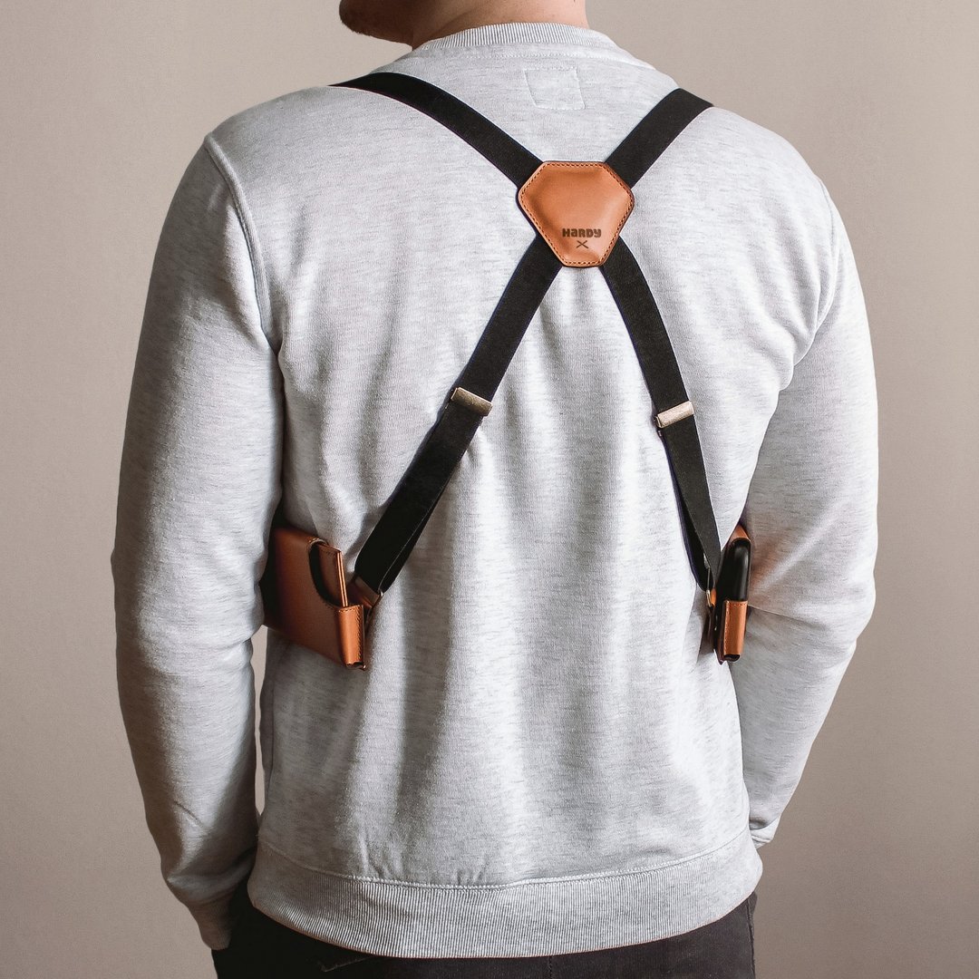 手机单肩皮套包皮套钱包和背带/Hardy Holster - 手机壳/手机套 - 真皮 