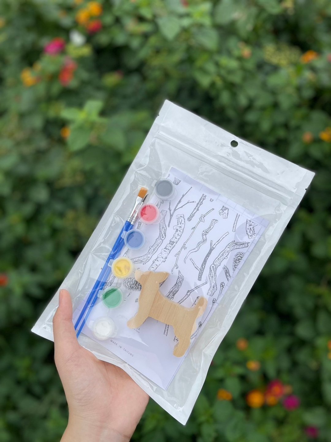 吉娃娃・原木彩绘 DIY 材料包 - 插画/绘画/写字 - 木头 咖啡色