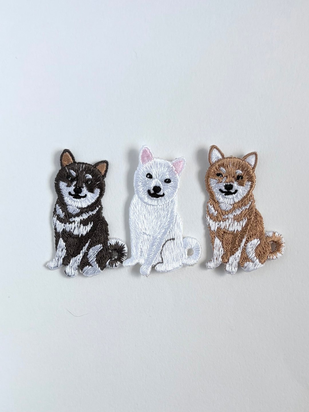 Pinkoi 代购 - 刺绣贴布 ■ 柴犬 ■ 狗狗 - 其他 - 棉．麻 白色