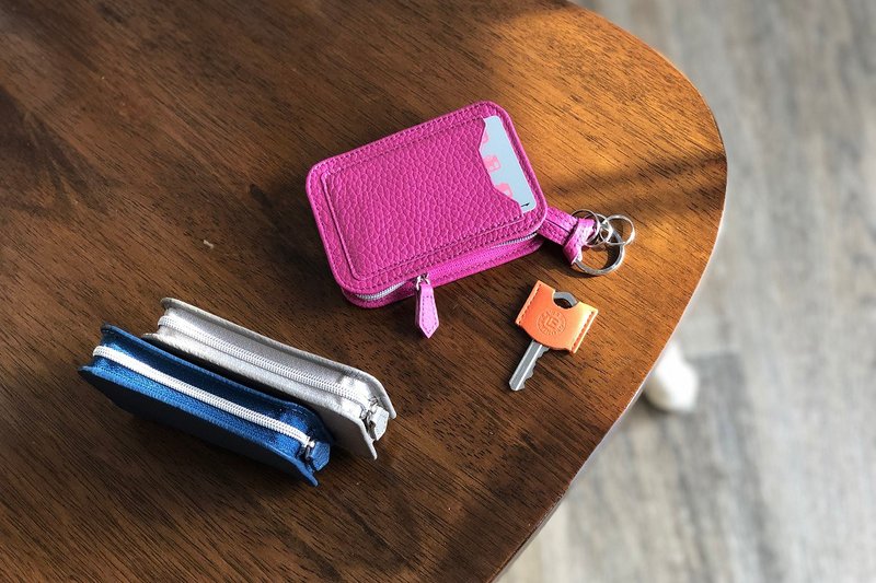 日本制【ADRIA 车用智慧钥匙包】革职人 意大利制皮革 零钱包 - 钥匙链/钥匙包 - 真皮 多色