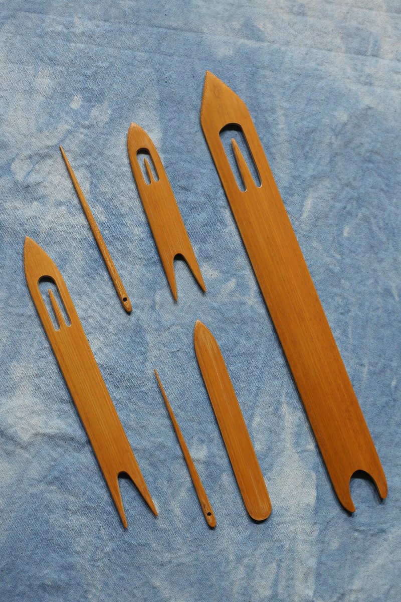 陈年老斑竹系列 | 原创手刻 | 梭子 梭织工具 织布工具 | 环保 - 编织/刺绣/羊毛毡/裁缝 - 竹 咖啡色