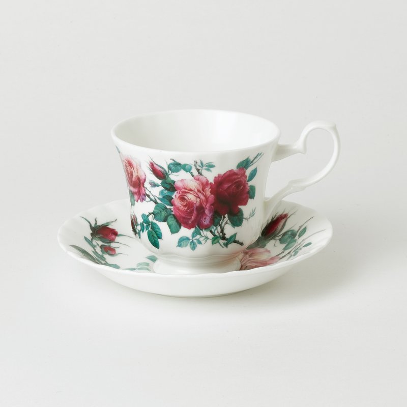 英国 RK | English Rose 英伦玫瑰 230ml 杯盘组 - 茶具/茶杯 - 瓷 多色