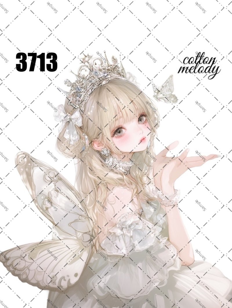 original sticker no.3713 人物贴纸 原创贴纸 原创人物贴纸 装饰贴纸 cotton melody - 贴纸 - 纸 