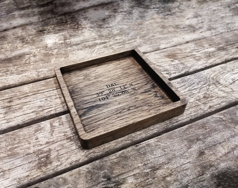 Custom Valet Tray, Small Wooden Tray, Valet Organizer, Mens Gift, Keepsake Tray - 收纳用品 - 木头 黑色
