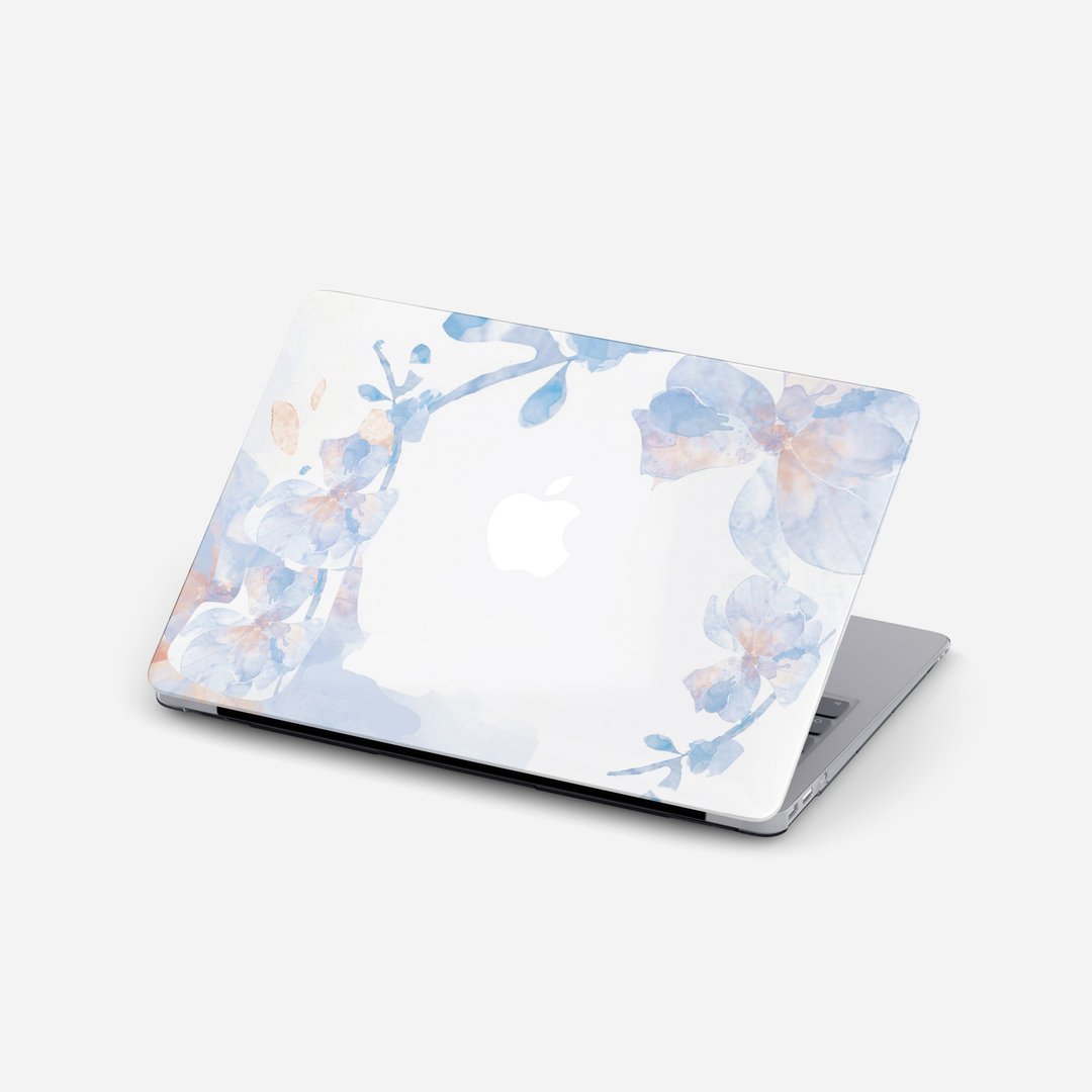 【冰蓝水彩花 】MACBOOK电脑壳 - 平板/电脑保护壳 - 其他材质 