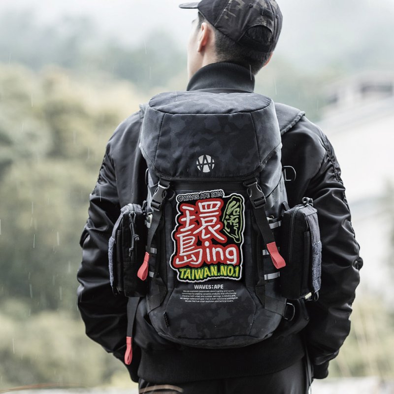 WAVES APE 浪猿 环岛ING 刺绣魔鬼毡布章 个性展现 TAIWAN.NO.1 - 其他 - 聚酯纤维 