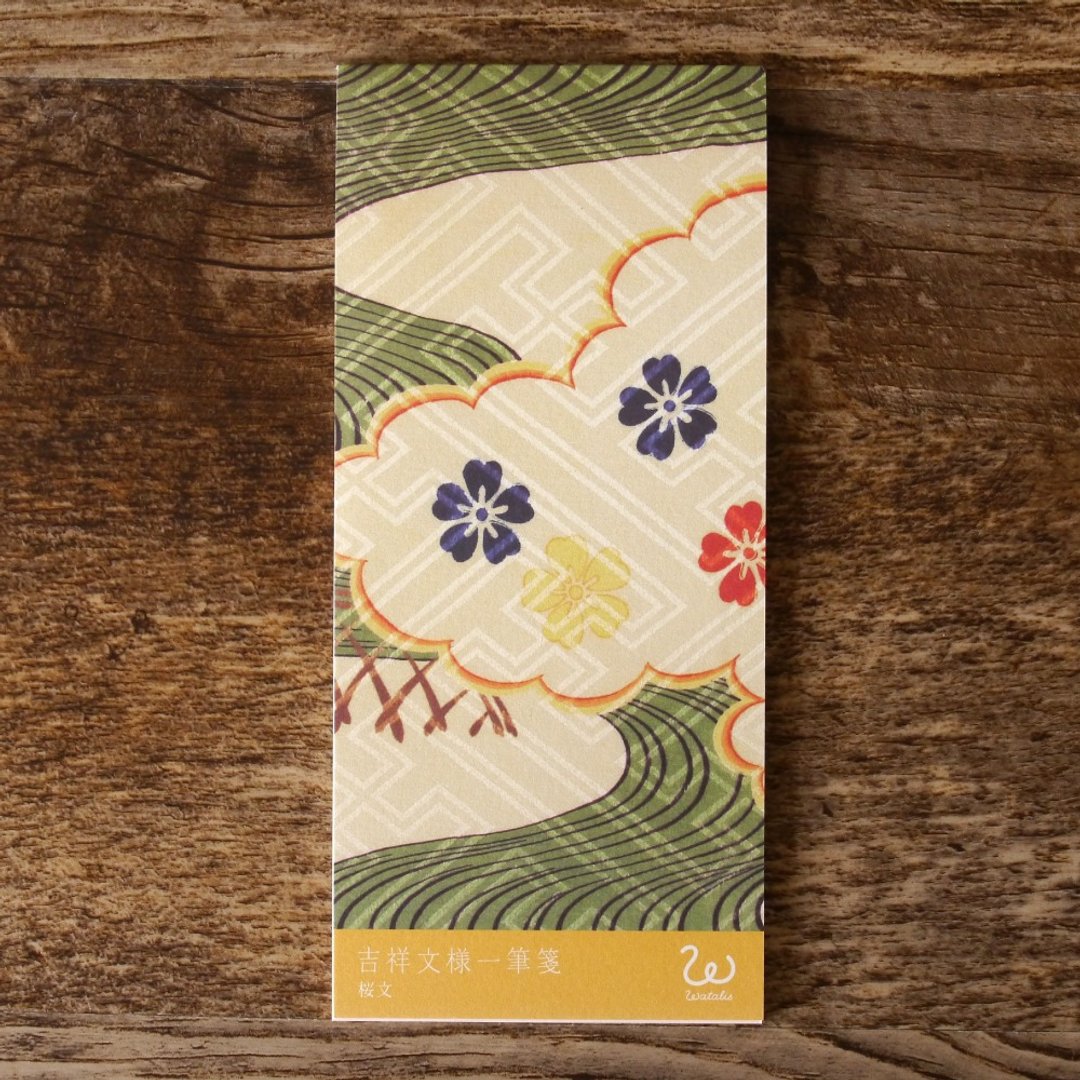 吉纹一笔笺 樱花纹 - 信封/信纸 - 纸 多色
