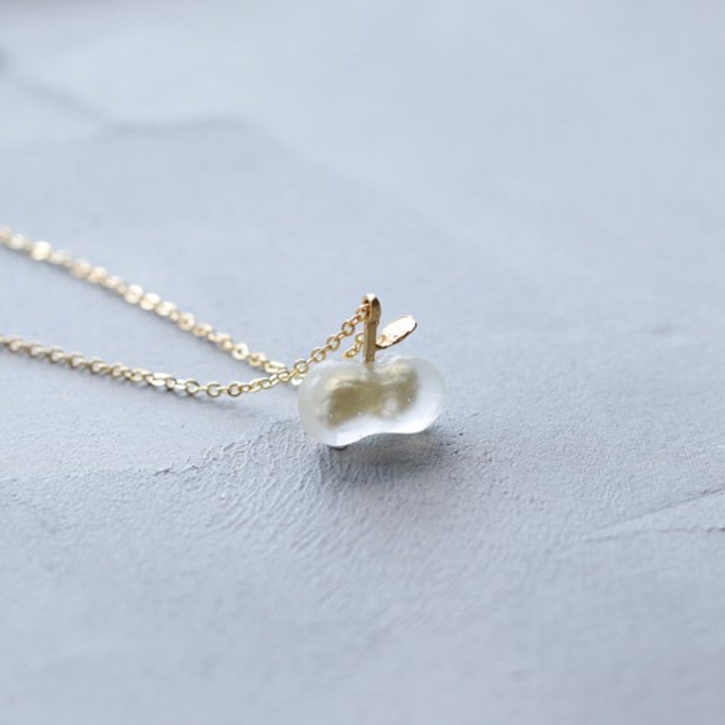 Small honey apple necklace N456 - 项链 - 其他金属 金色
