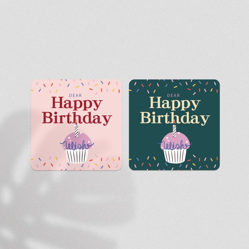 【生日卡片】 生日礼物卡片_小卡 - 卡片/明信片 - 纸 多色