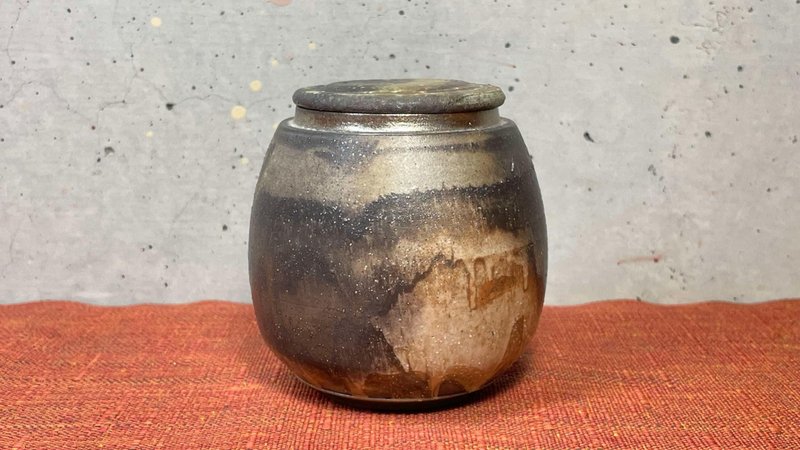 球状茶三两罐/柴烧/造型/杨博戎 - 茶具/茶杯 - 陶 