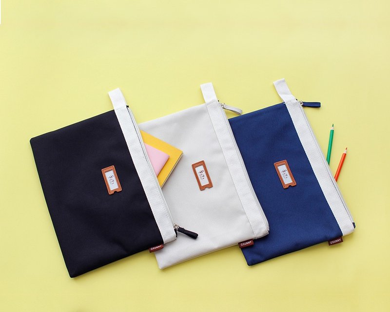 手作之 / B5资料整理万用收纳袋 - 化妆包/杂物包 - 其他材质 黑色