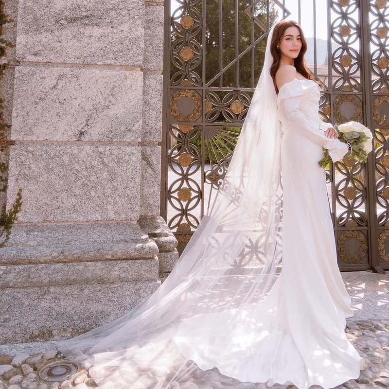 Basic soft-tulle 2.5 m veil (พร้อมส่ง) - 发饰 - 聚酯纤维 白色