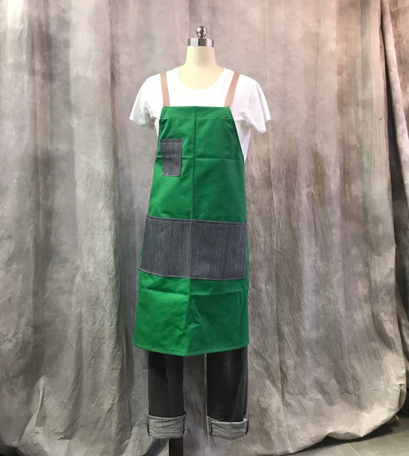 Sienna职人工作服.围裙 - 围裙 - 棉．麻 灰色