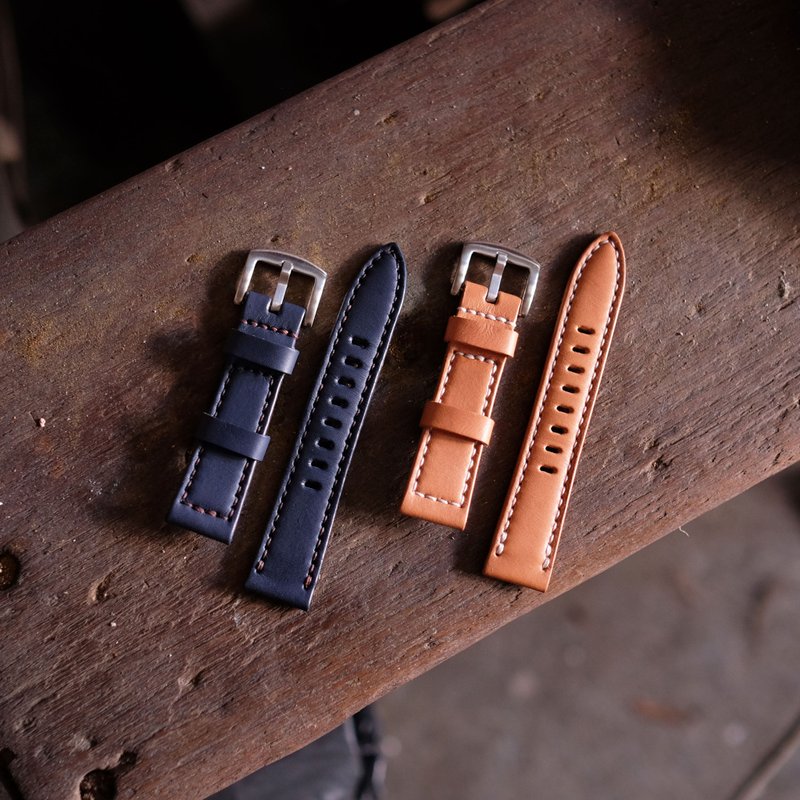 Apple Watch II 皮革表带 | 手缝皮革材料包 | BSP158 - 皮件 - 真皮 蓝色