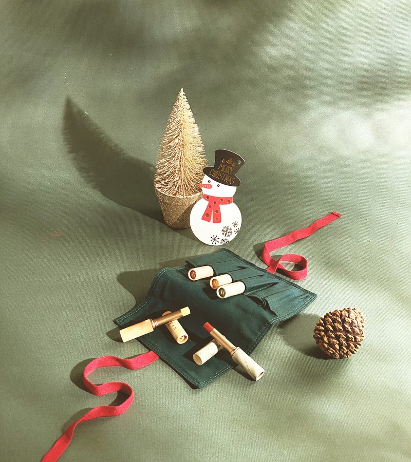 【圣诞礼盒】彩妆化妆包 - 化妆包/杂物包 - 棉．麻 