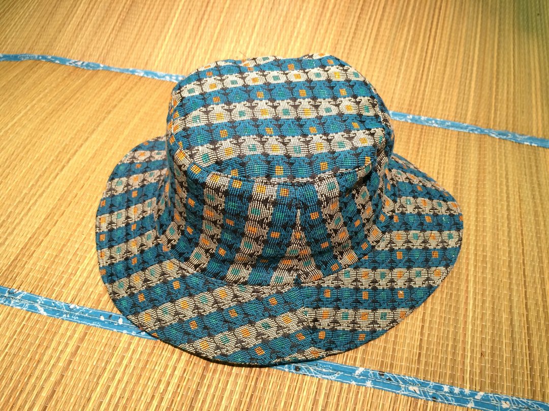 EARTH.er  │传统尼泊尔布制登山阔边帽 #13 ● Traditional Dhaka Hiking Bonnie Hat #13│ :: 香港原创设计品牌 :: - 帽子 - 其他材质 蓝色