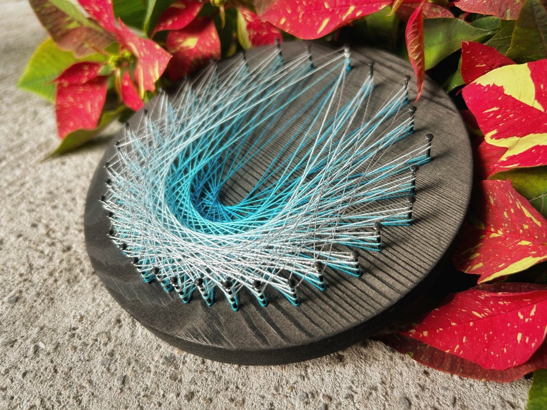 Stringart  艺术作品 -展翼 - 摆饰 - 其他材质 多色