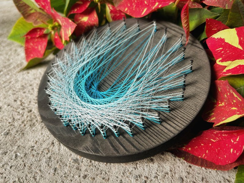 Stringart  艺术作品 -展翼 - 摆饰 - 其他材质 多色