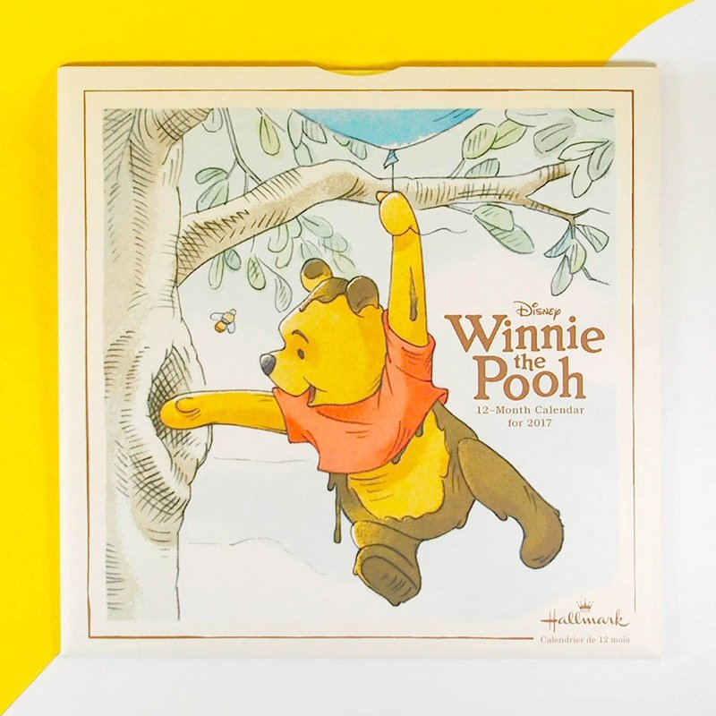 2017 Hallmark 年历/月历(大)-手绘维尼“Hallmark” - 年历/台历 - 纸 橘色