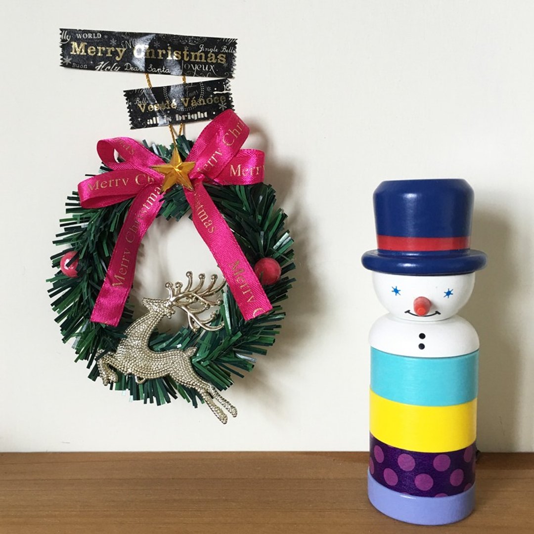 maste Xmas 圣诞木偶和纸胶带组【雪人(MST-MKT171-B)】 - 纸胶带 - 纸 多色