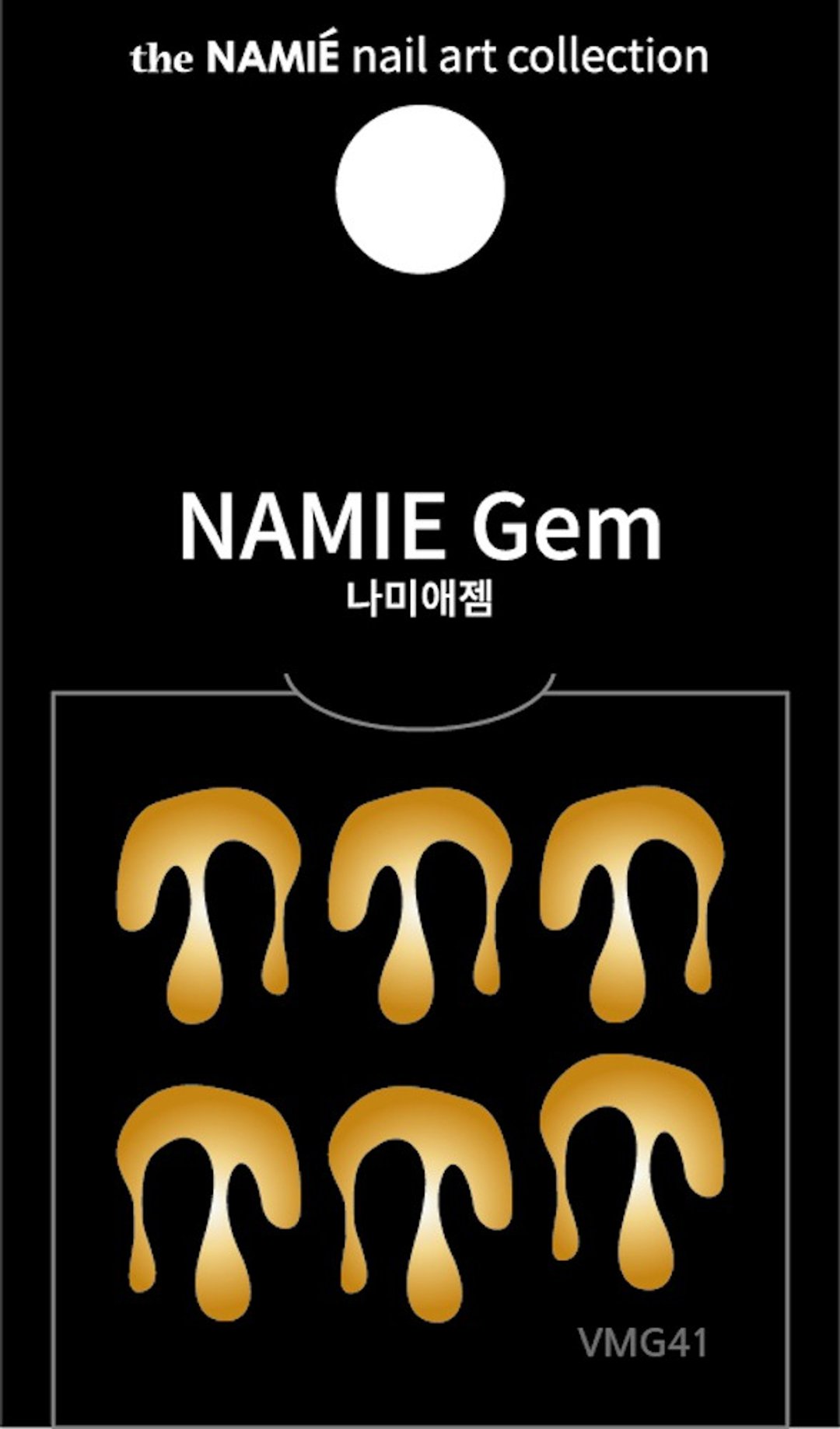 【专业用】NAMIE Gem 美甲装饰艺术贴纸 Volume Metallic 41 - 指甲油/指甲贴 - 纸 金色