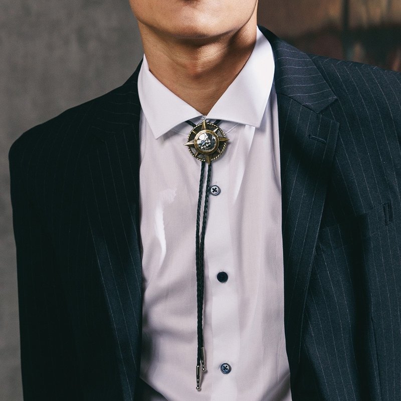 十二星座系列 保罗领带 Bolo Tie 皮革项链 皮绳领带 长项链 - 领带/领带夹 - 人造皮革 